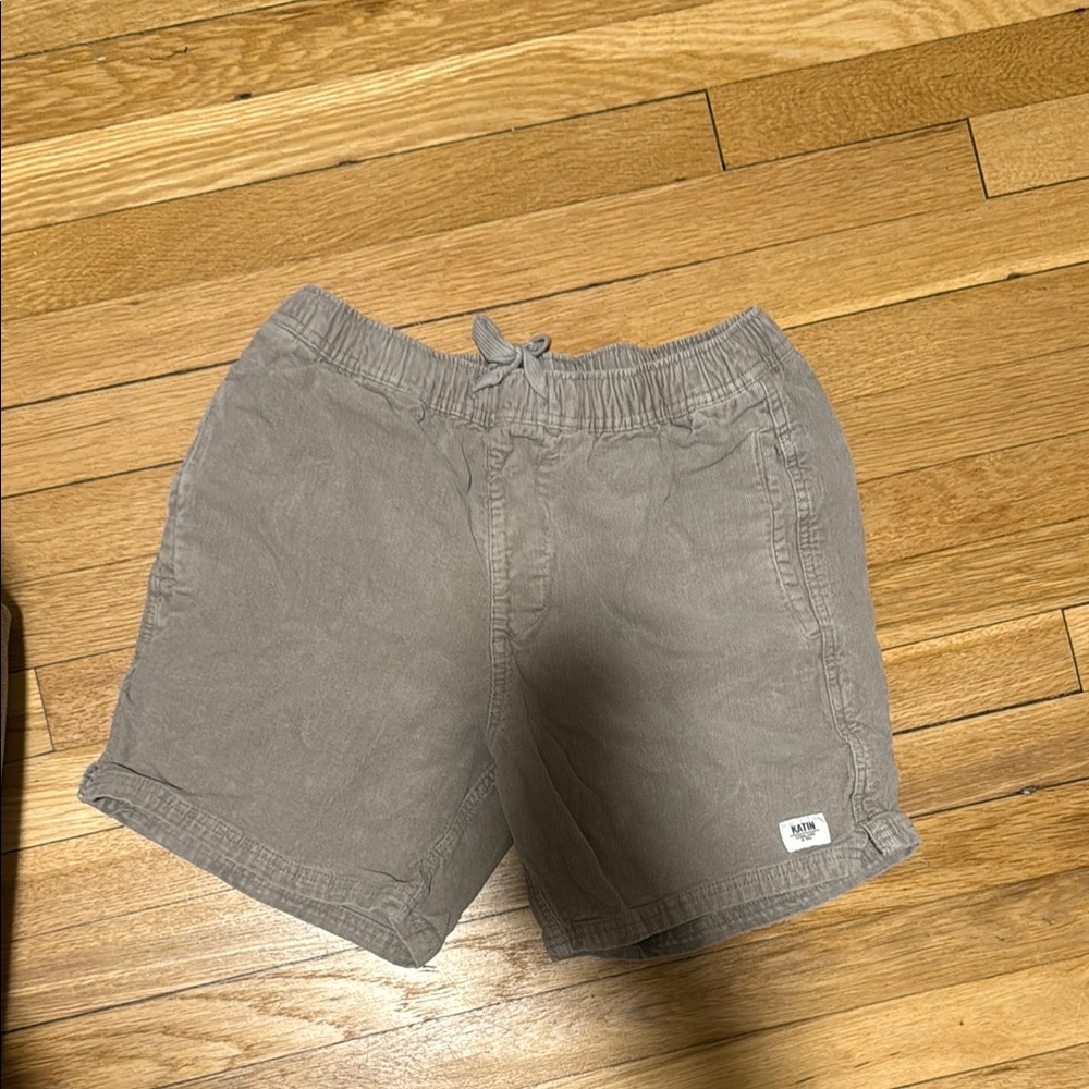 Katin Gray Flat Front Shorts Casual Comfort